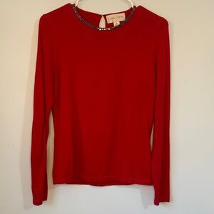 Casual Corner Red Long Sleeve Tee